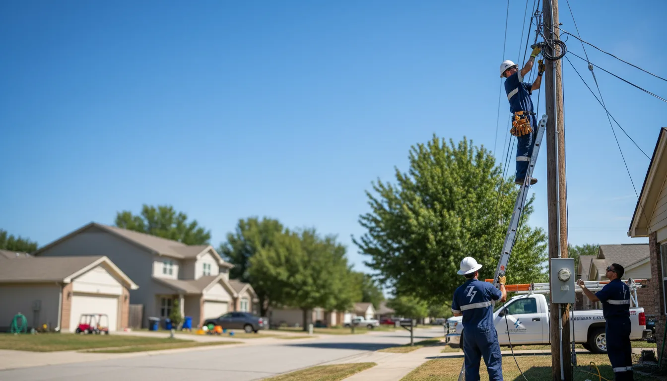 Residential electrician providing installation services in Mesopotamia, OH